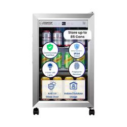 2.3 cu. ft. Outdoor/Indoor Refrigerator IPX4 SS built-in /FS 85 Cans Quiet 42dB
