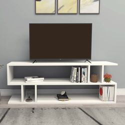 White TV Stand for TVs up to 50”