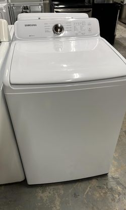 Samsung Top Load Washer – HE, Self Clean, White