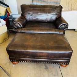 Oversized Leather Chair
