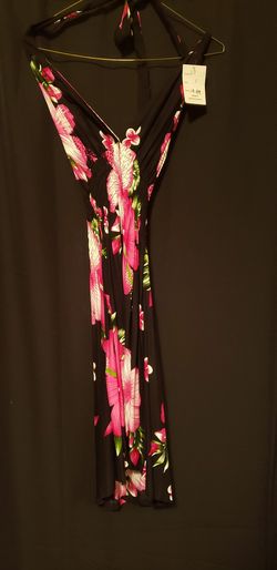 Women's Pink and Black dress