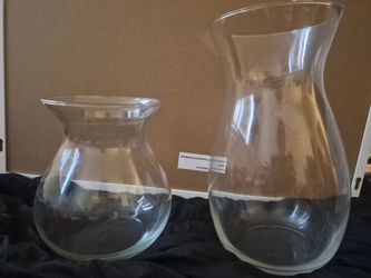 Clear Glass Floral Vases (2 Sizes)
