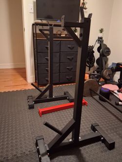 Squat and bench press rack