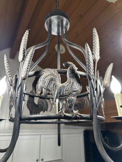 Rooster Chandelier 
