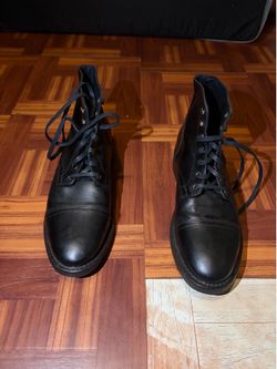 Thursday Boot Co. Captain Lace-Up Boots - Black Leather Size M9.5