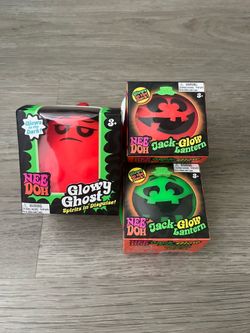 Needoh Glowy Ghost and Jack-Glow Lantern