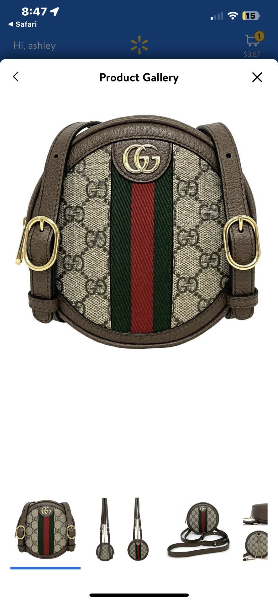 Used Gucci Mini Backpack Ophidia