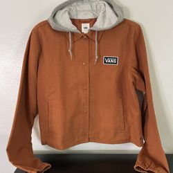 NEW WITHOUT TAGS VANS CROPPED HOODED JACKET