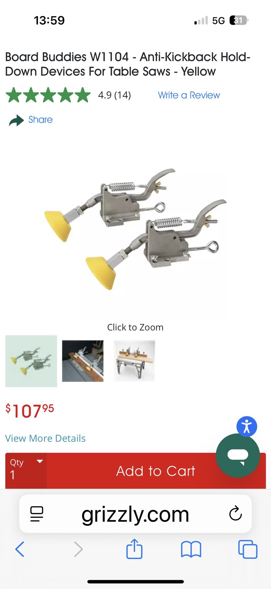 Brand New Board Buddies For Table Saw Tools & Machinery