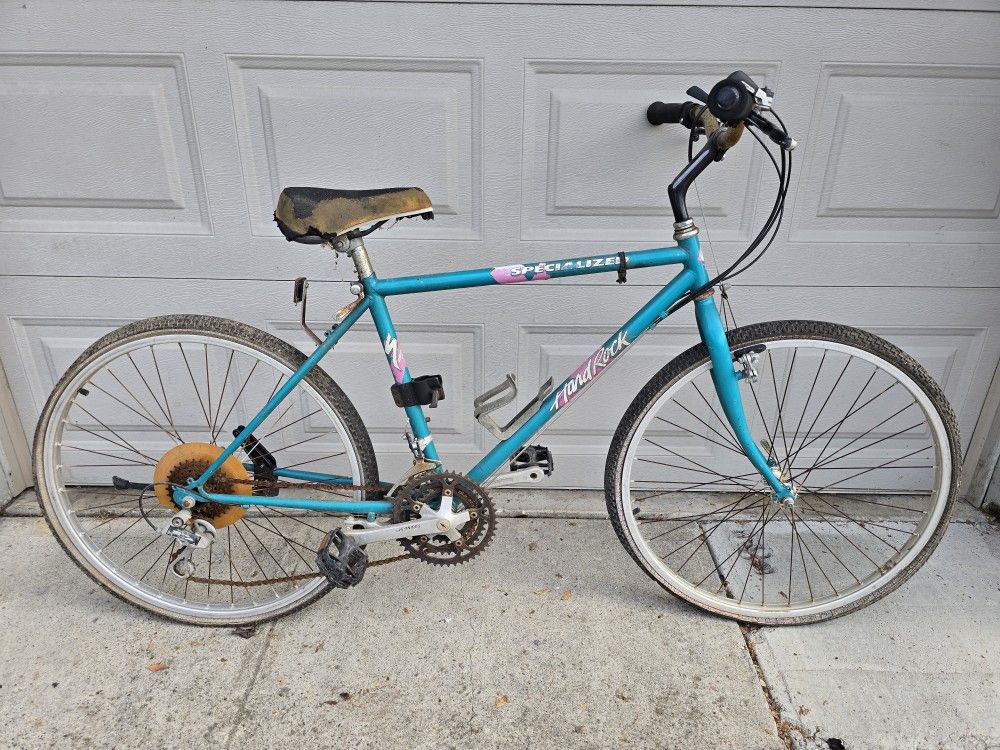 1989 Specialized Hardrock Mountain Bike 18" 21 speed (Sugino, Suntour, Araya)