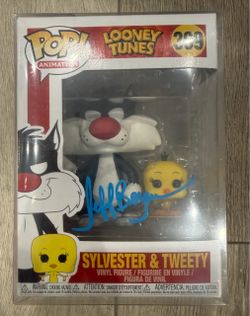 Jeff Bergman Signed Sylvester and Tweety Funko Pop OCCM COA