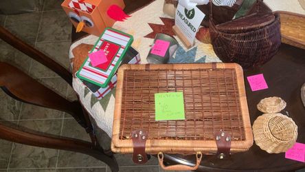 Wicker Baskets and other storage, pen, pencil, bread, other, containers. 11 Options. Sold separately or together. OBO
