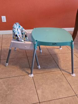 High chair and table set
