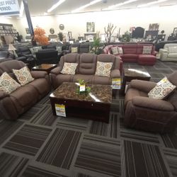 3pc Reclining Living Room Set 