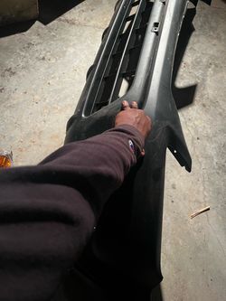 Black Plastic Front Bumper Cover