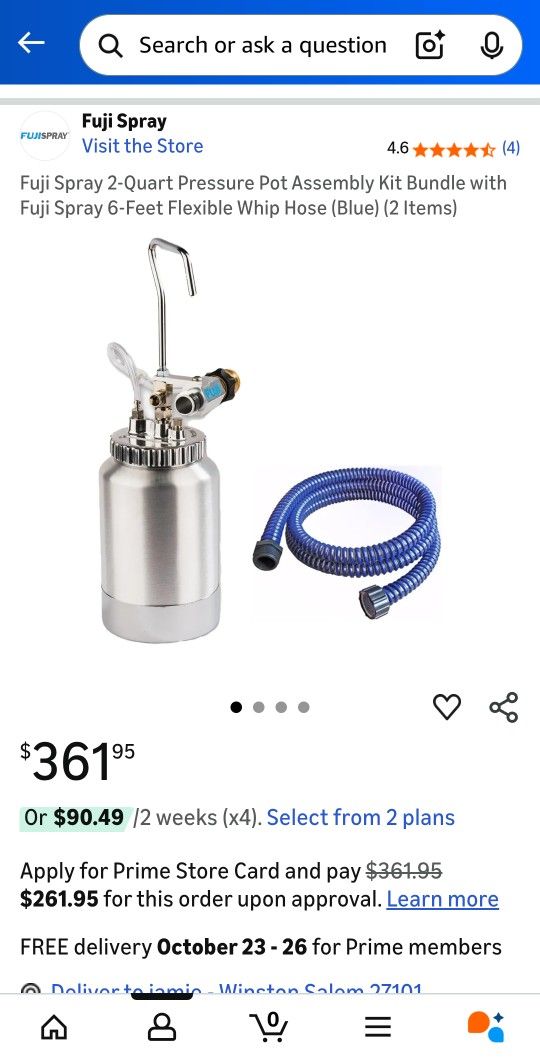 Fuji Spray 2-quart Pressure Pot Assembly Kit Bundle