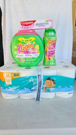 Household Bundle – Gain, Angel Soft, Colgate