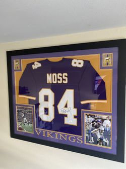 Randy Moss Framed Jersey 