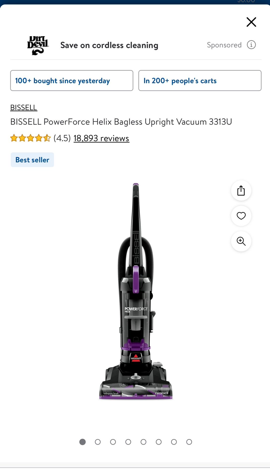 Bissell Vacuum.