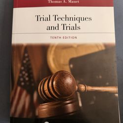 Trial Techniques And Trials 10th Edition Book