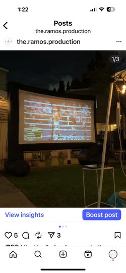 Inflatable Projector Movie
