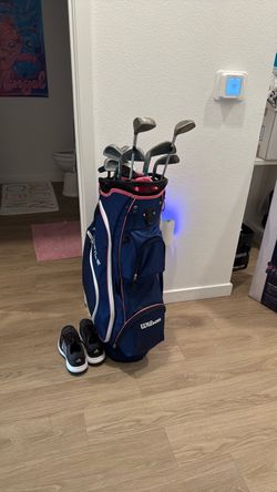 Brand new Wilson Golf Bag with  used Clubs