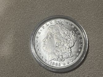 1885-cc-Morgan coin, excellent