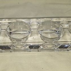 Heavy Glass Candle Holder For 4 Candles L5V017