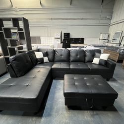 2pc Sectional w/ Free Ottoman