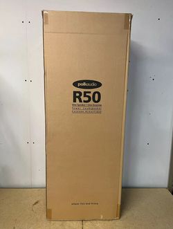 New, Open Box Polk Audio R50 Standing Tower Floor Speaker Cherry Finish AM0553-A