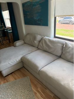 Tan sectional sofa