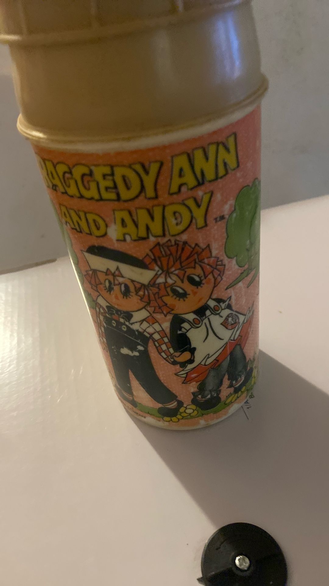 Vintage Raggedy Ann And Andy Thermos Aladdin 1973