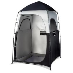 6.8FT Shower Tent, Large Instant Pop Up Shelter with Mesh Floor & Carrying Bag, Privacy Changing Room Tent for Toilet, Camping, Dressing, Lightweight 