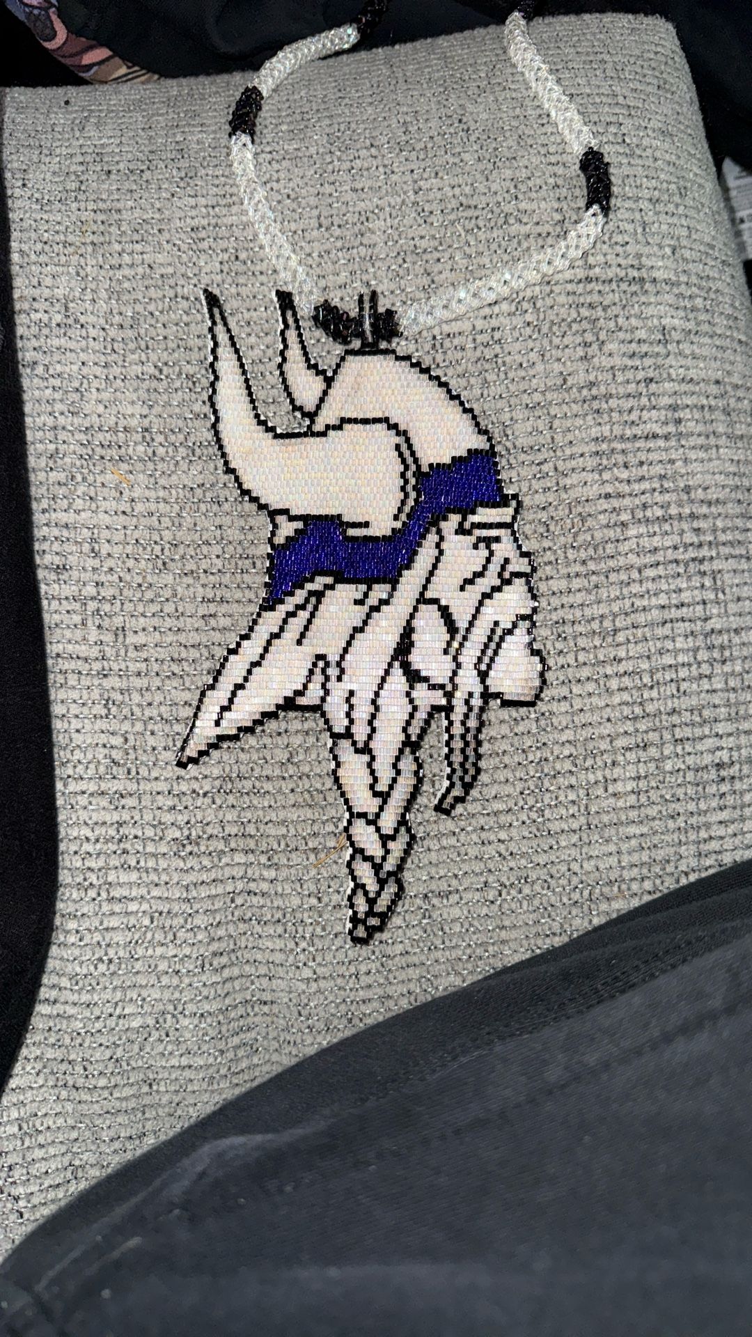 Beaded MN Vikings Medallion