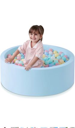 Kids Foam Ball Pit with Pastel Balls