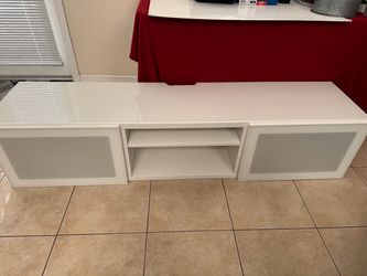 IKEA Glassvik Wood with Glass top TV Stand
