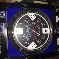 Neon Blue Poker Clock NIB