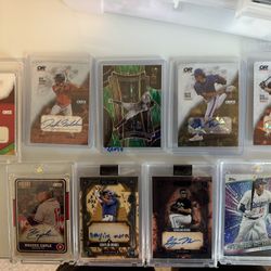 Baseball Autographed Cards And Rookie Cards With Signed Baseball 