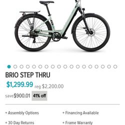 New IZIP Brio Step Thru E-Bike