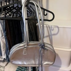 Silver small Woman handbag