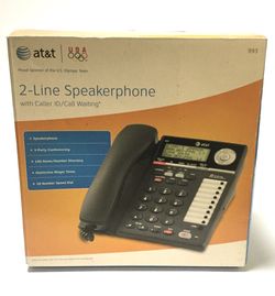 AT&T 2 Line Speakerphone W/Caller ID/Call Waiting. Brand New Business Phone