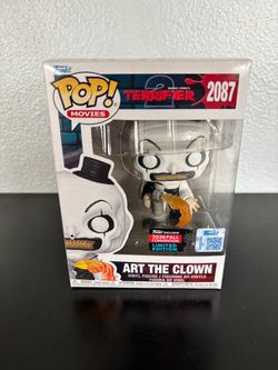 Funko Pop! Art the Clown with Flamethrower NYCC 2026 Shared Sticker IN HAND