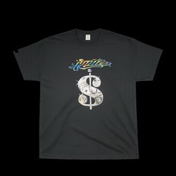 GED Men Reflective Hustle Dollar tee Black