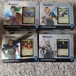 Magic The Gathering Final Fantasy Collector’s Edition Commander Deck Bundle NEW