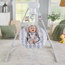 Fisher-Price Cradle 'n Swing with 6-Speeds, Snugabear Hug