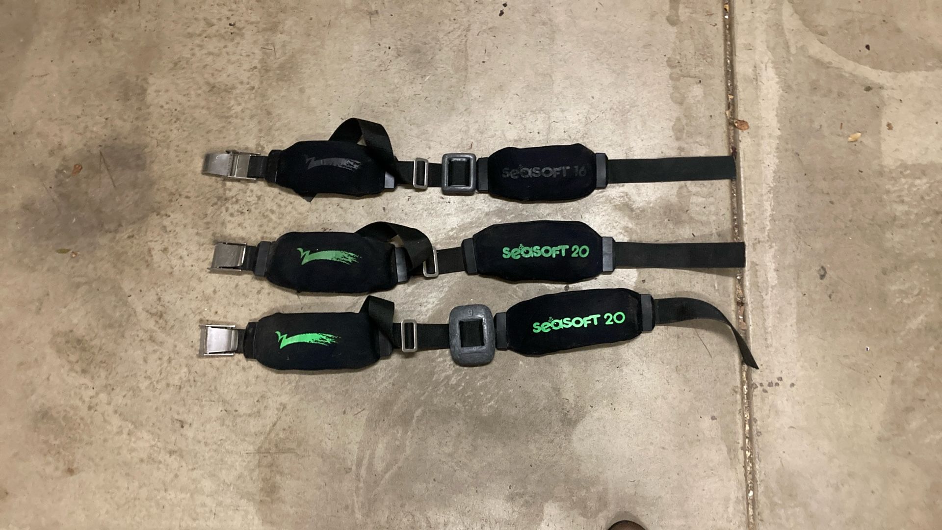 Seasoft dive weight belts SCUBA