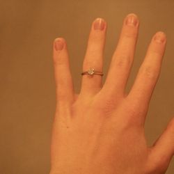 Moissanite Engagement Ring 