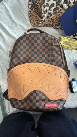 BRAND NEW LIMITED EDITION Sprayground Shark Mouth Checkered Backpack