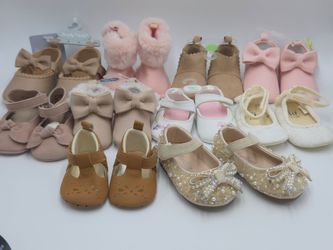 Bundle Kids Pearl Bow Mary Jane Shoes OBO