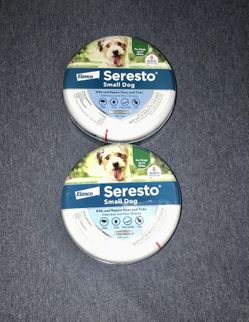 🐶 NEW!! 2 Seresto® Genuine Small Dog Collars (18 Pounds or less) 